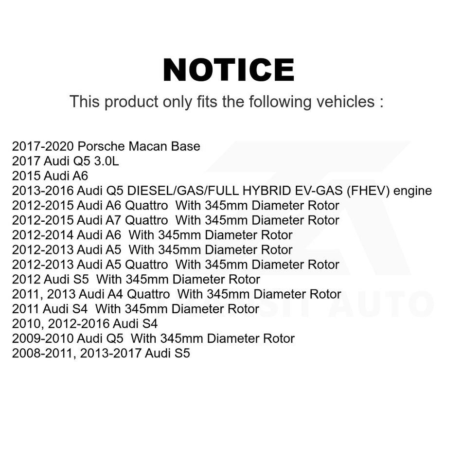 Front Disc Brake Rotor DS1-980696 For Audi Q5 Porsche Macan A6 Quattro S5 S4 A7 A5 A4