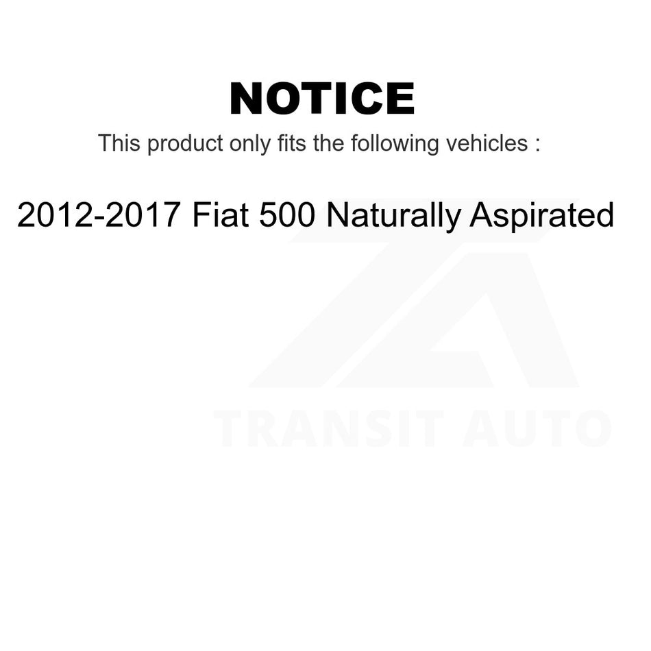 Front Disc Brake Rotor DS1-980950 For 2012-2017 Fiat 500 Naturally Aspirated