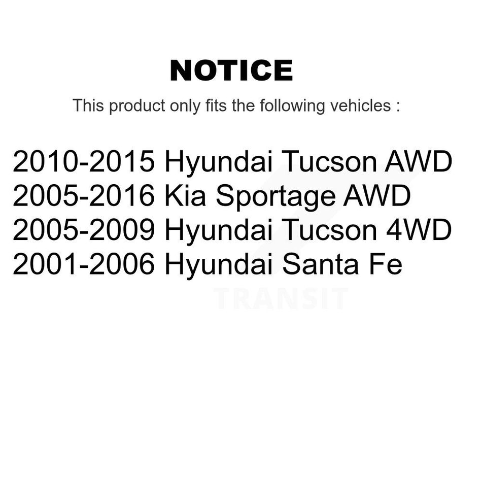Rear Disc Brake Rotor GCR-980087 For Hyundai Kia Sportage Tucson Santa Fe