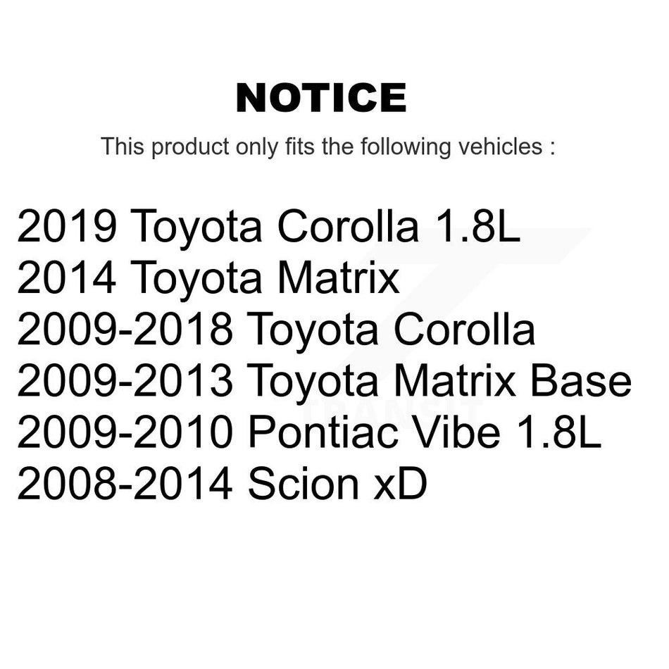 Front Disc Brake Rotor GCR-980629 For Toyota Corolla Scion xD Matrix Pontiac Vibe