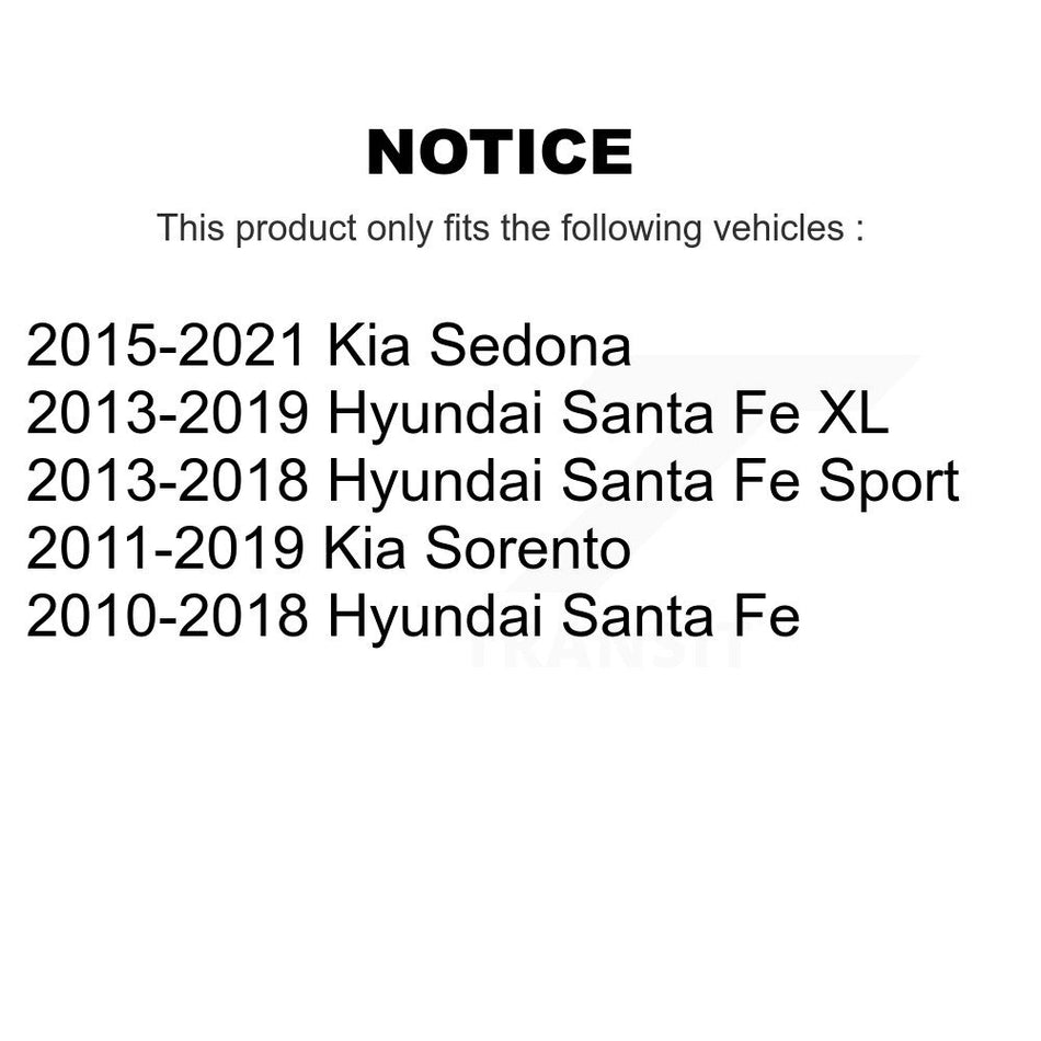 Rear Disc Brake Rotor GCR-980783 For Kia Sorento Hyundai Santa Fe Sport Sedona XL