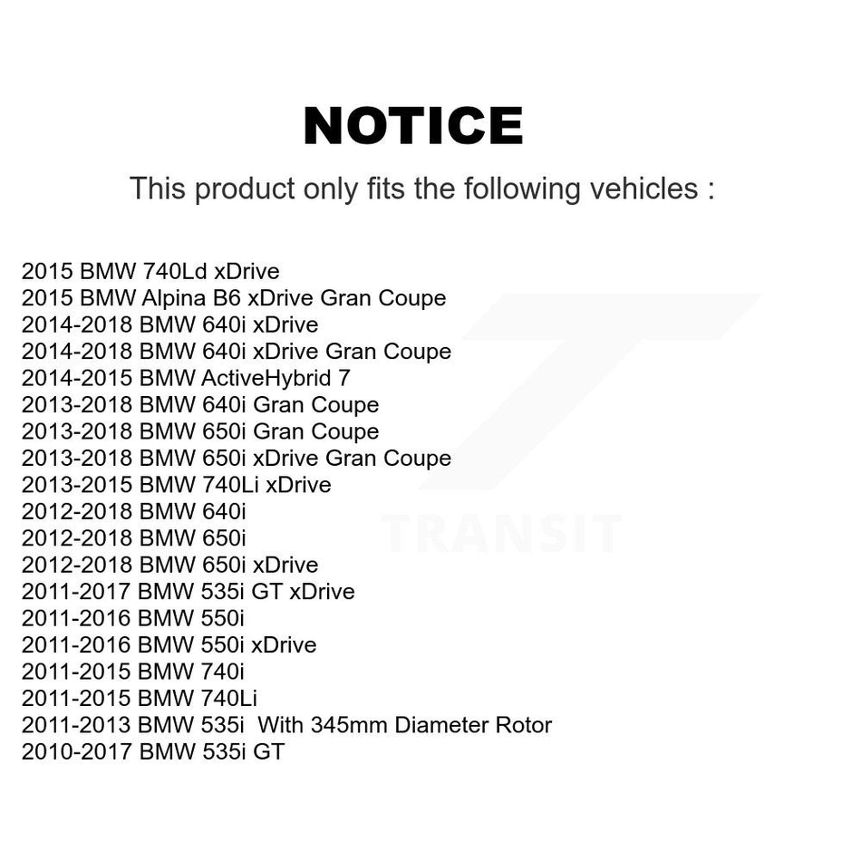 Rear Disc Brake Rotor GCR-G8204 For BMW 535i 550i xDrive 650i 640i 740Li 740i Gran Coupe GT 740Ld Alpina B6 ActiveHybrid 7