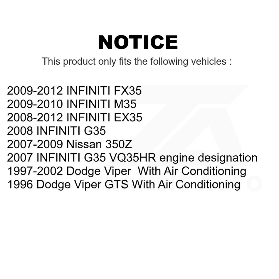 Main Drive Serpentine Belt KBR-5070810 For INFINITI G35 EX35 FX35 Nissan 350Z M35 Dodge Viper