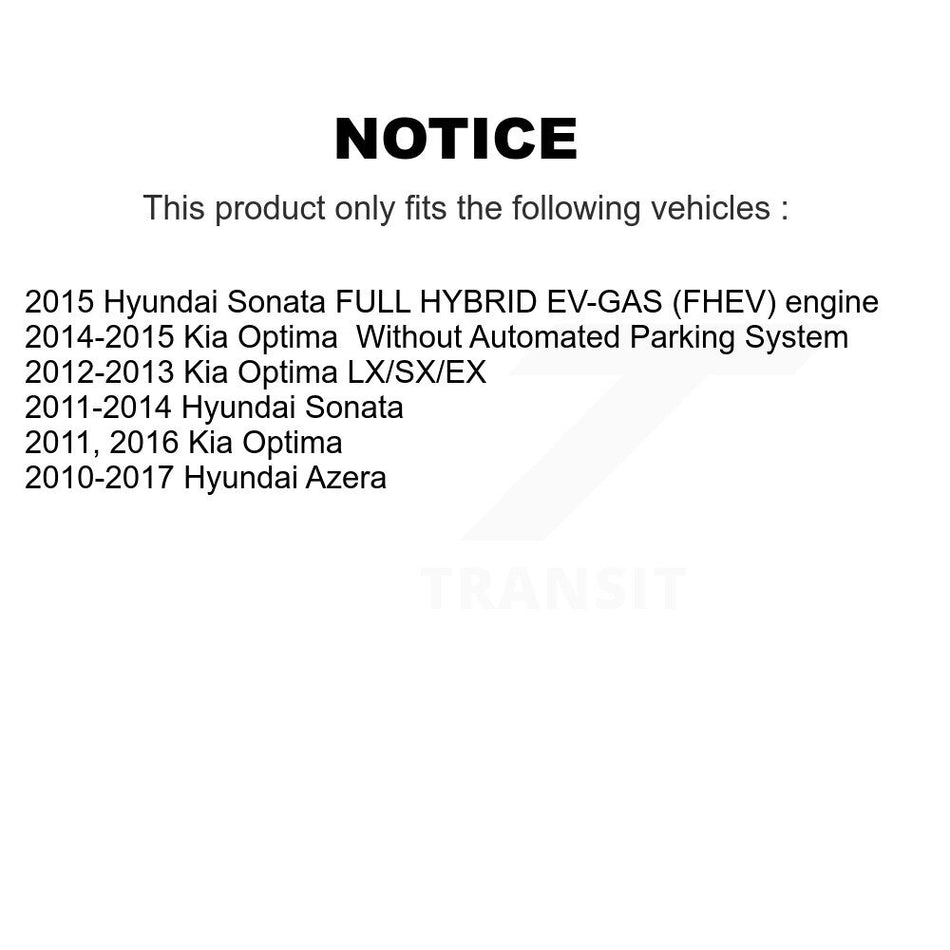 Rear Parking Brake Shoe NB-982B For Hyundai Sonata Kia Optima Azera