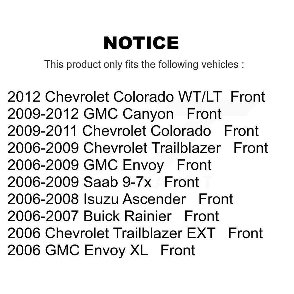 Front Ceramic Disc Brake Pads NWF-PRC1169 For Chevrolet Trailblazer GMC Envoy Colorado Canyon EXT XL Buick Rainier Saab 9-7x Isuzu Ascender