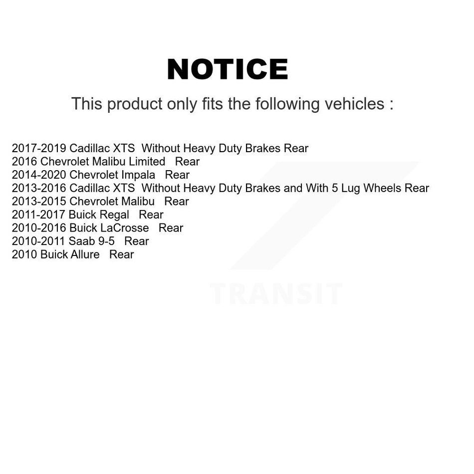 Rear Ceramic Disc Brake Pads NWF-PRC1430 For Chevrolet Malibu Buick Impala LaCrosse Regal Cadillac XTS Limited Saab 9-5 Allure