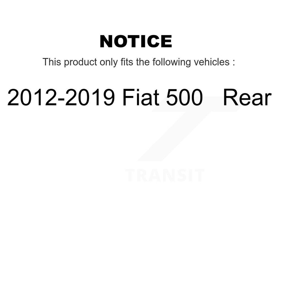 Rear Ceramic Disc Brake Pads NWF-PRC1569 For 2012-2019 Fiat 500