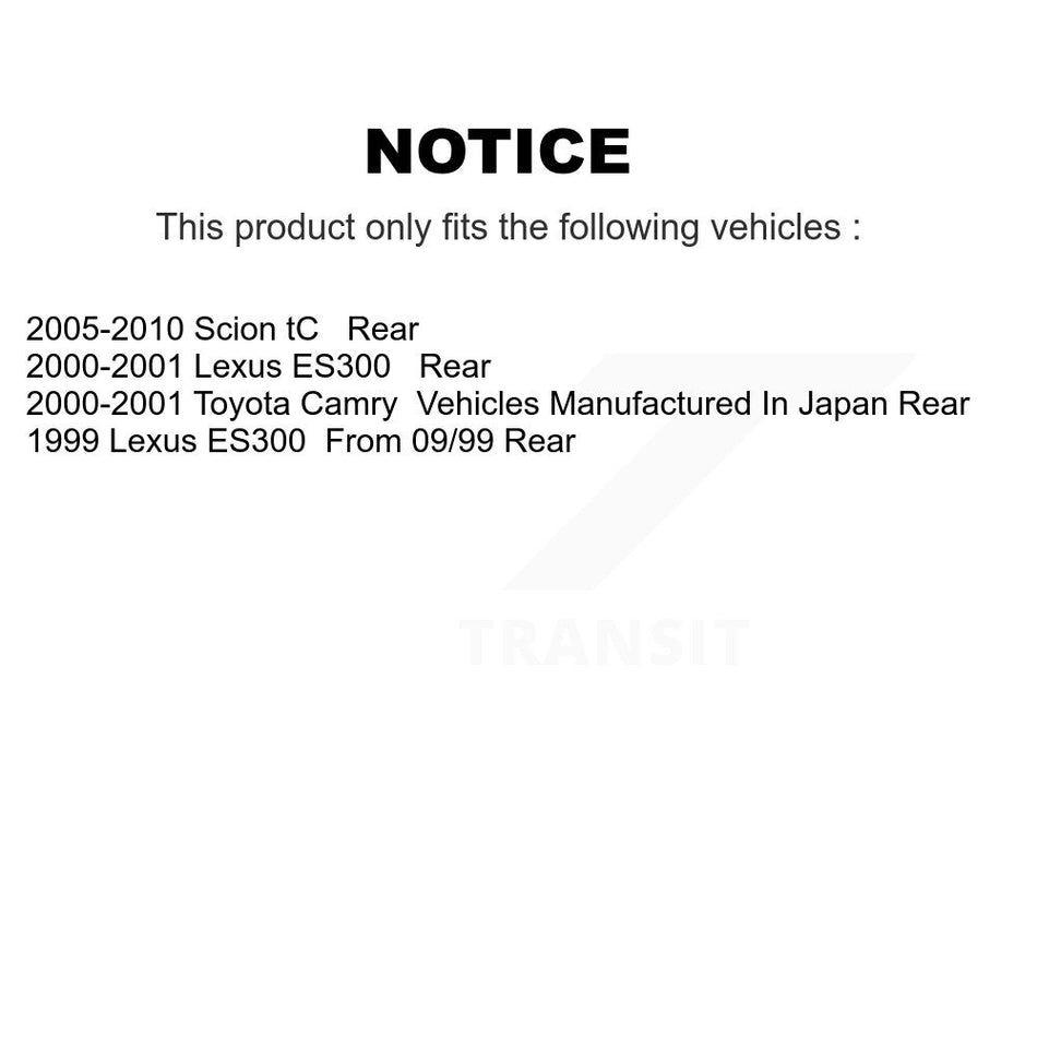 Rear Ceramic Disc Brake Pads NWF-PRC835 For Toyota Camry Scion tC Lexus ES300