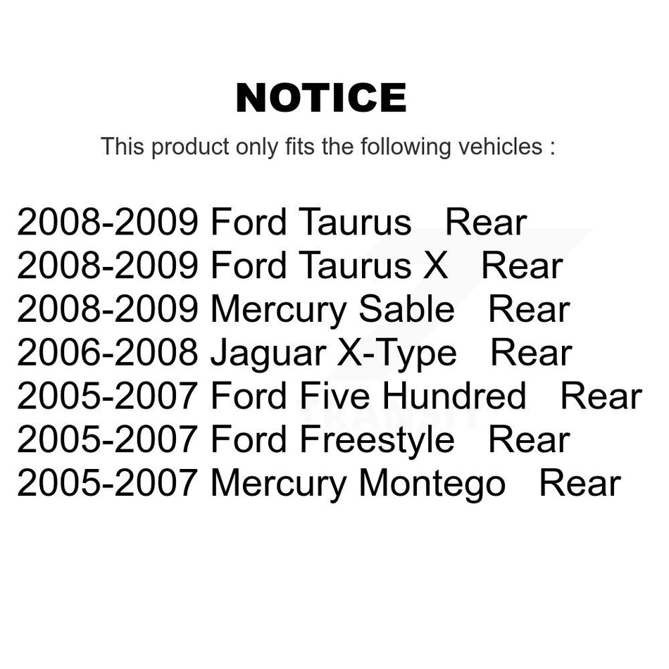 Rear Semi-Metallic Disc Brake Pads NWF-PRM1071 For Ford Five Hundred Freestyle Taurus Mercury Montego X Sable Jaguar X-Type