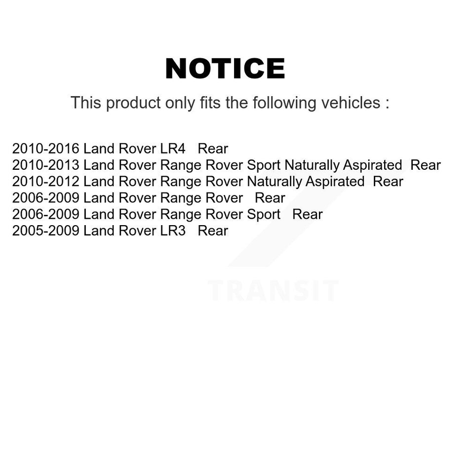 Rear Semi-Metallic Disc Brake Pads NWF-PRM1099 For Land Rover Range Sport LR4 LR3