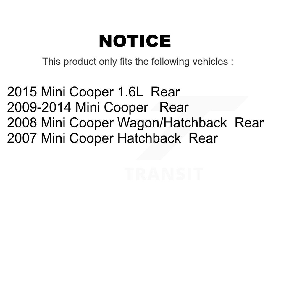 Rear Semi-Metallic Disc Brake Pads NWF-PRM1309 For Mini Cooper