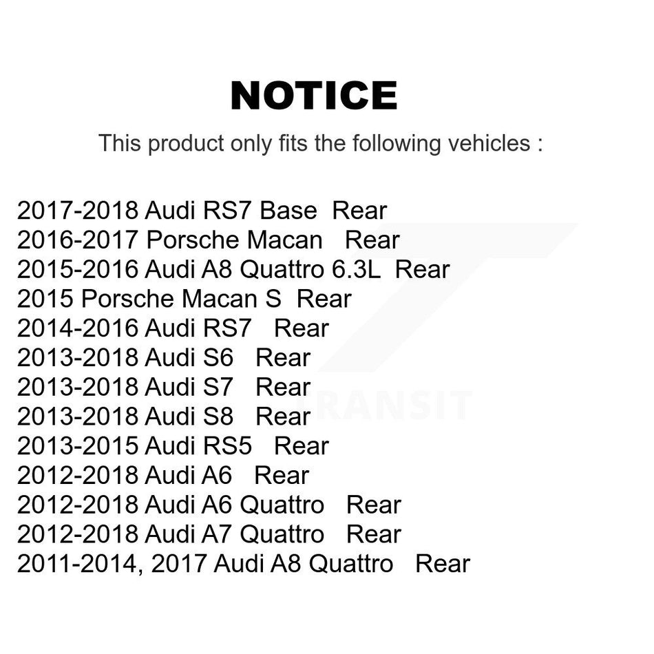 Rear Semi-Metallic Disc Brake Pads NWF-PRM1547 For Audi A6 Quattro Porsche Macan A7 A8 S6 S7 RS5 RS7 S8