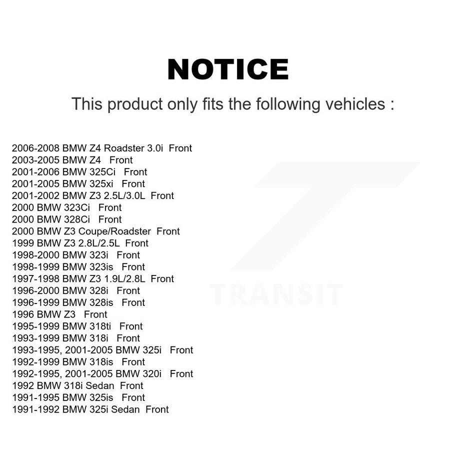 Front Semi-Metallic Disc Brake Pads NWF-PRM558 For BMW 325i Z3 325Ci Z4 328i 323i 325xi 318i 323Ci 318ti 325is 328is 328Ci 318is 323is 320i
