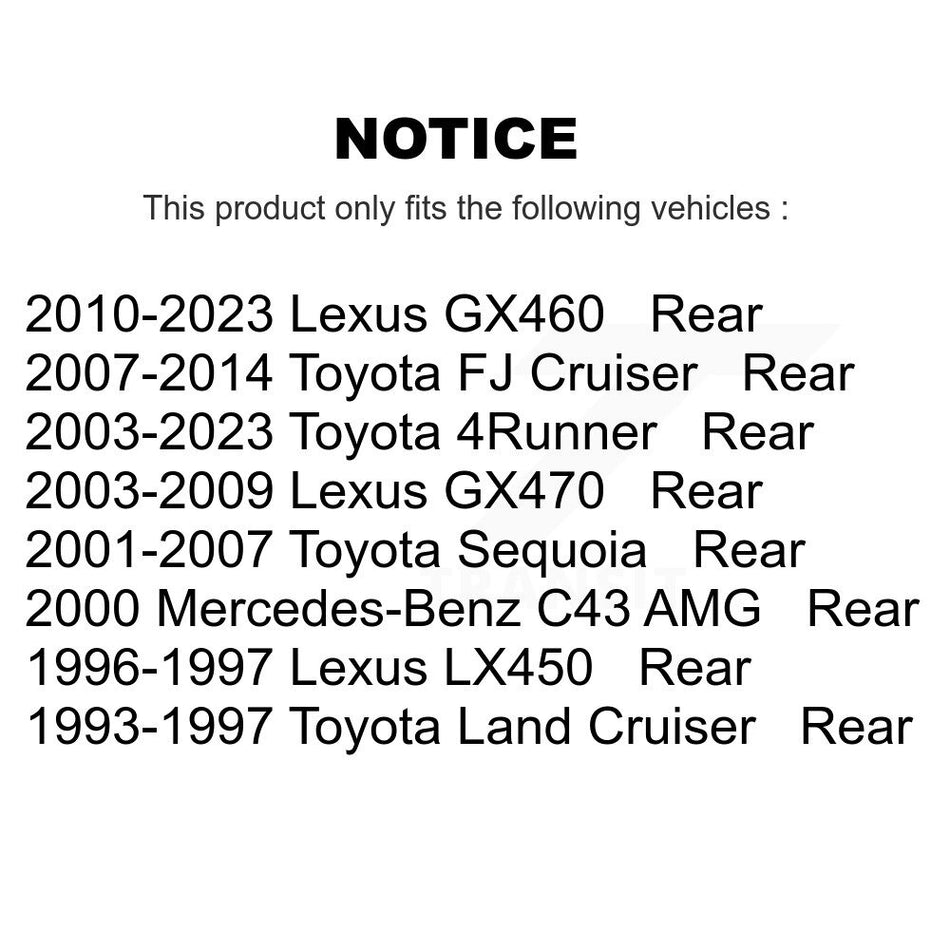 Rear Semi-Metallic Disc Brake Pads NWF-PRM606 For Toyota 4Runner Lexus Sequoia GX460 FJ Cruiser GX470 Land LX450 Mercedes-Benz C43 AMG