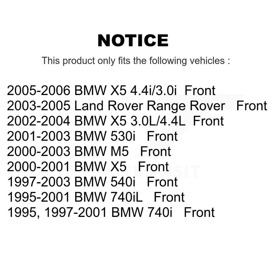 Front Semi-Metallic Disc Brake Pads NWF-PRM681 For BMW X5 530i 740iL 540i Land Rover Range 740i M5