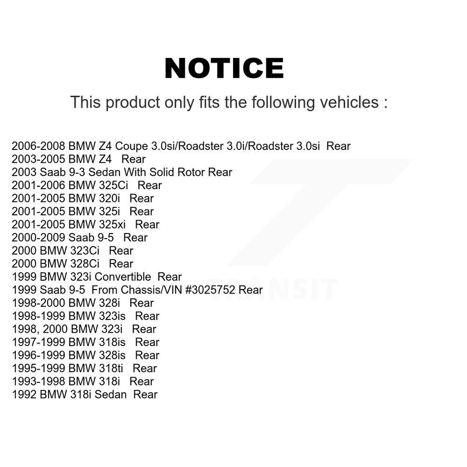 Rear Semi-Metallic Disc Brake Pads NWF-PRM763 For BMW 325i 325Ci Z4 Saab 9-5 323i 325xi 328i 9-3 318i 323Ci 318ti 328is 328Ci 323is 318is 320i