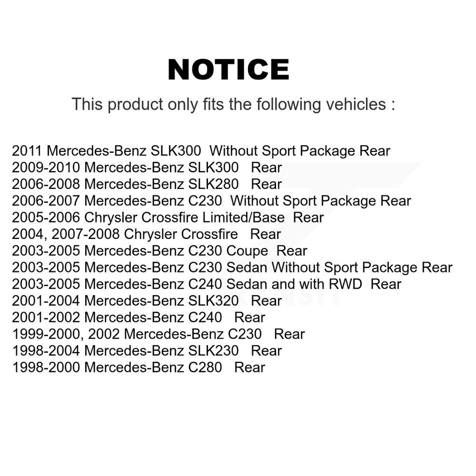 Rear Semi-Metallic Disc Brake Pads NWF-PRM779 For Mercedes-Benz C230 C240 Chrysler Crossfire SLK230 SLK320 SLK280 C280 SLK300