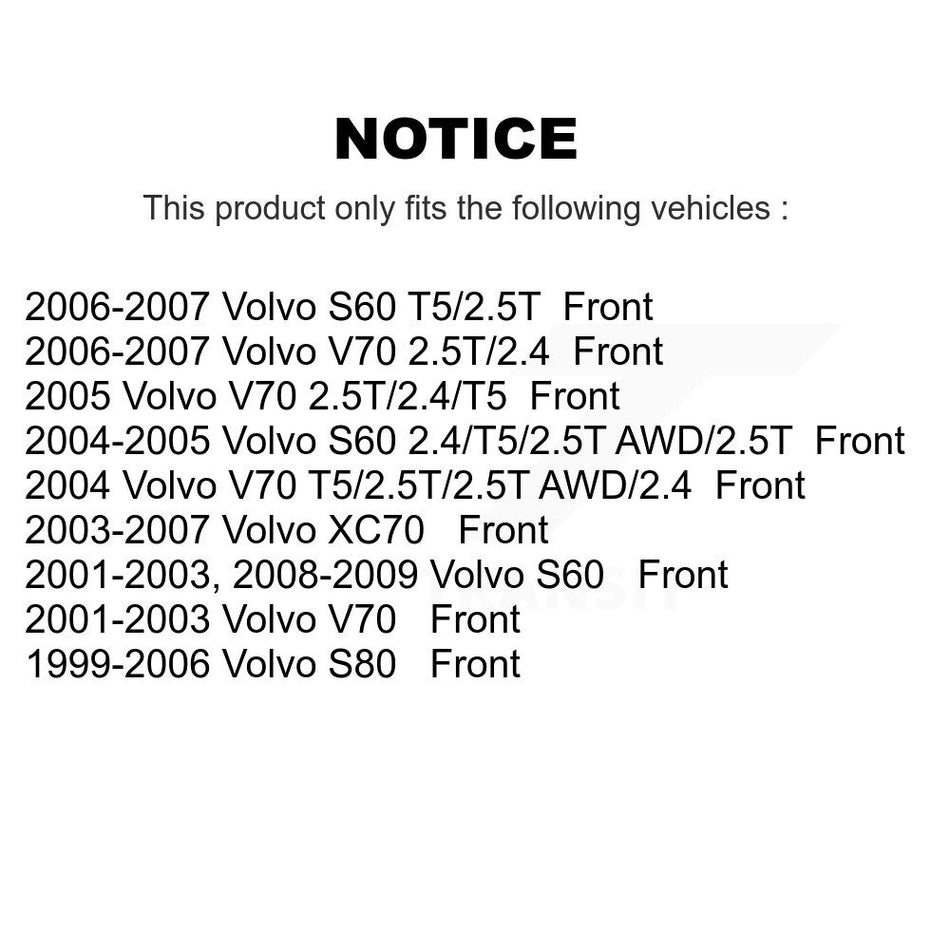 Front Semi-Metallic Disc Brake Pads NWF-PRM794 For Volvo S60 V70 XC70 S80