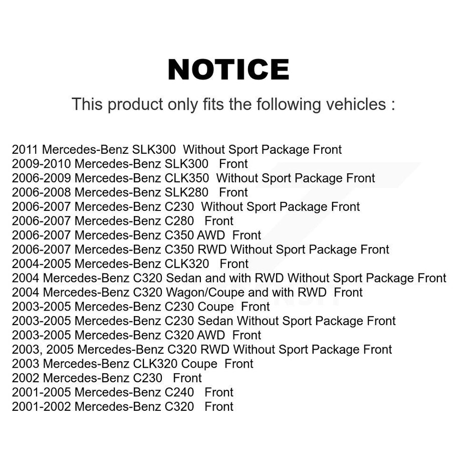 Front Semi-Metallic Disc Brake Pads NWF-PRM872 For Mercedes-Benz C230 C240 CLK350 C320 C280 CLK320 SLK280 SLK300 C350