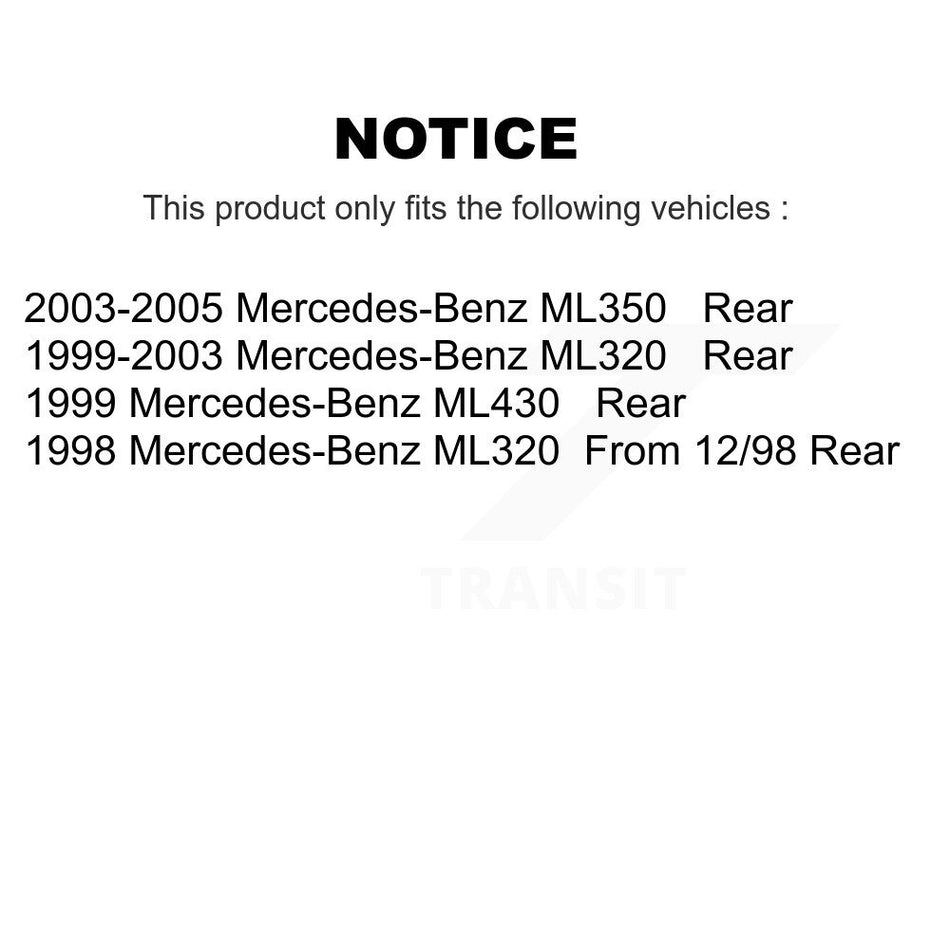 Rear Semi-Metallic Disc Brake Pads NWF-PRM875 For Mercedes-Benz ML320 ML350 ML430