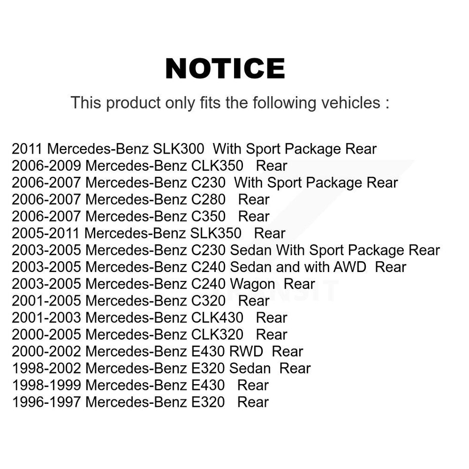 Rear Semi-Metallic Disc Brake Pads NWF-PRM876 For Mercedes-Benz E320 C230 C240 CLK320 CLK350 C320 C280 E430 SLK350 CLK430 C350 SLK300