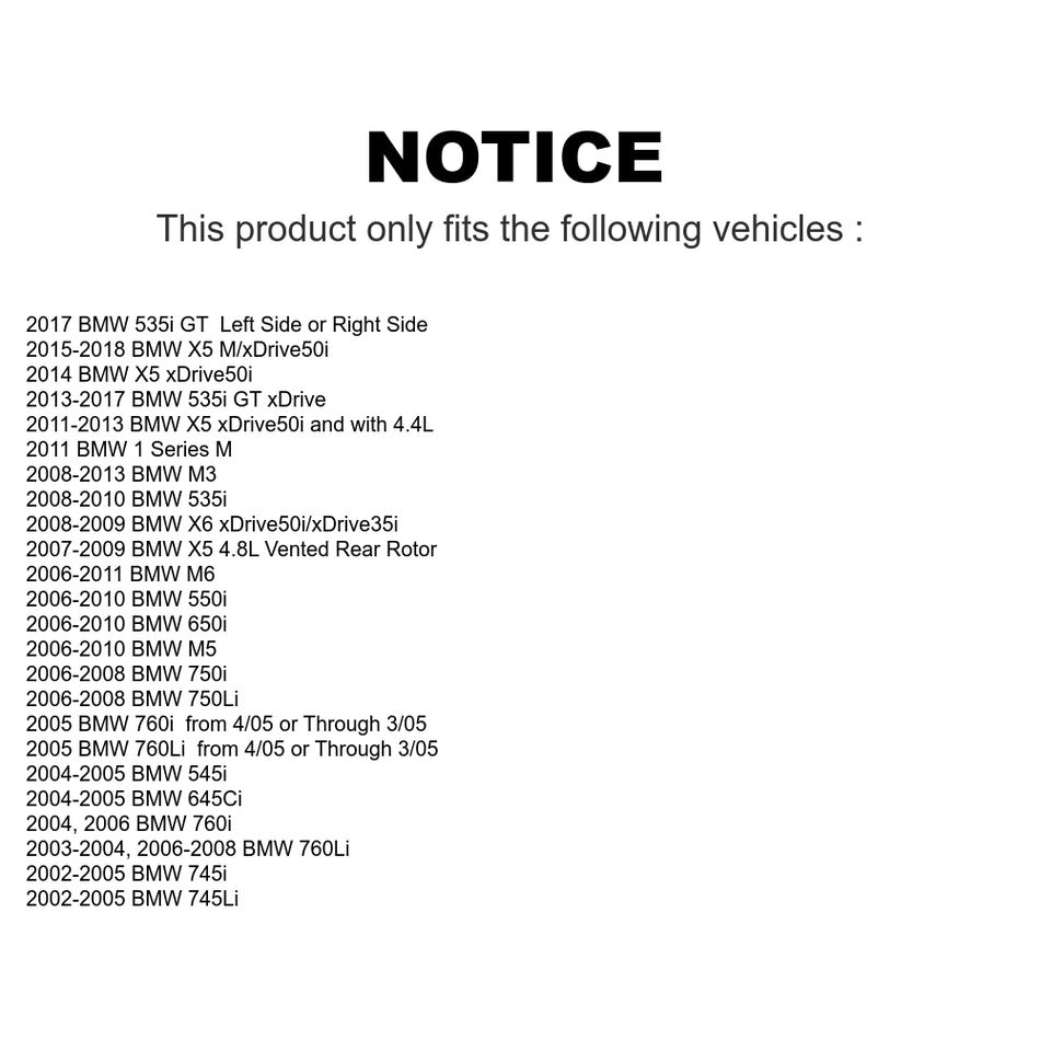 Rear Semi-Metallic Disc Brake Pads NWF-PRM919 For BMW X5 X6 750Li M3 750i 650i 535i 745Li 550i xDrive 745i 645Ci 545i 740Li M5 740i M6 GT Alpina B7 760Li 1 Series M 760i B7L ActiveHybrid 7