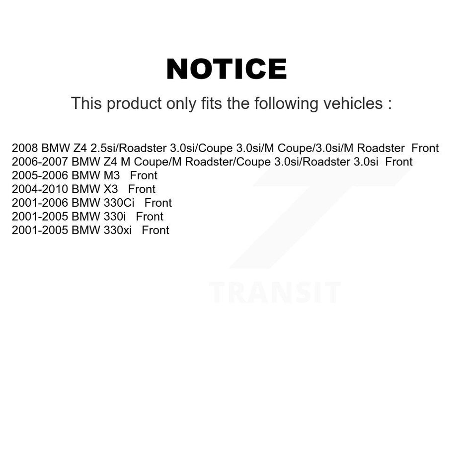 Front Semi-Metallic Disc Brake Pads NWF-PRM946 For BMW X3 330Ci 330i Z4 330xi M3