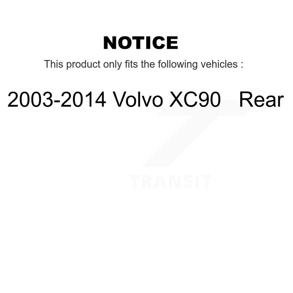 Rear Semi-Metallic Disc Brake Pads NWF-PRM980 For 2003-2014 Volvo XC90