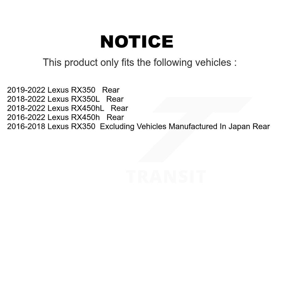 Rear Ceramic Disc Brake Pads NWF-PTC1879 For Lexus RX350 RX450h RX350L RX450hL