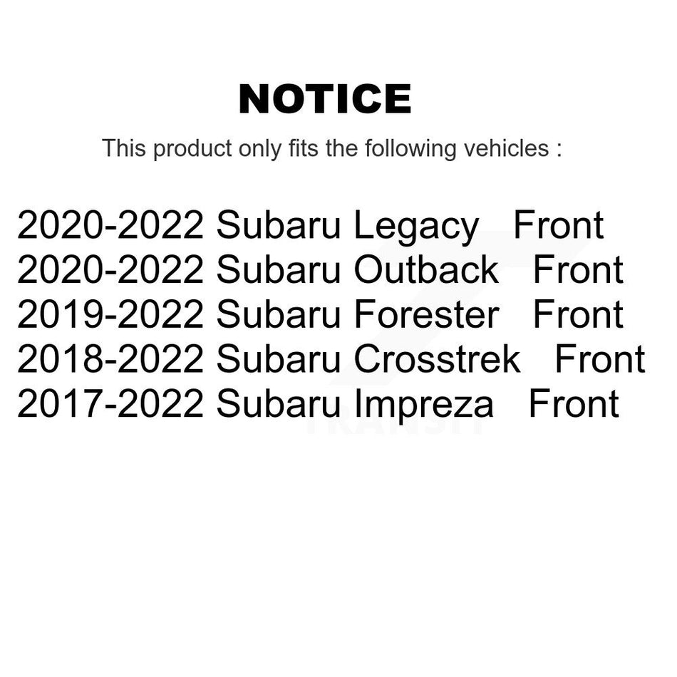 Front Ceramic Disc Brake Pads NWF-PTC2045 For Subaru Crosstrek Impreza Forester Outback Legacy