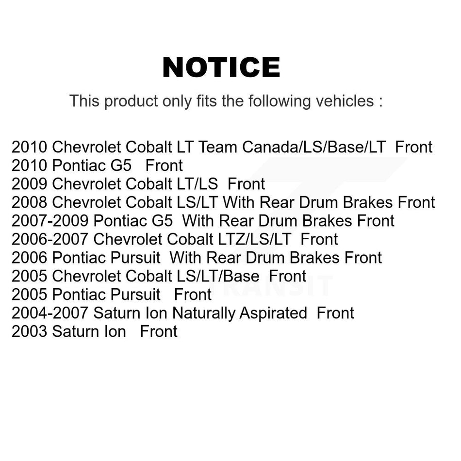Front Ceramic Disc Brake Pads NWF-PTC956 For Chevrolet Cobalt Saturn Ion Pontiac G5 Pursuit