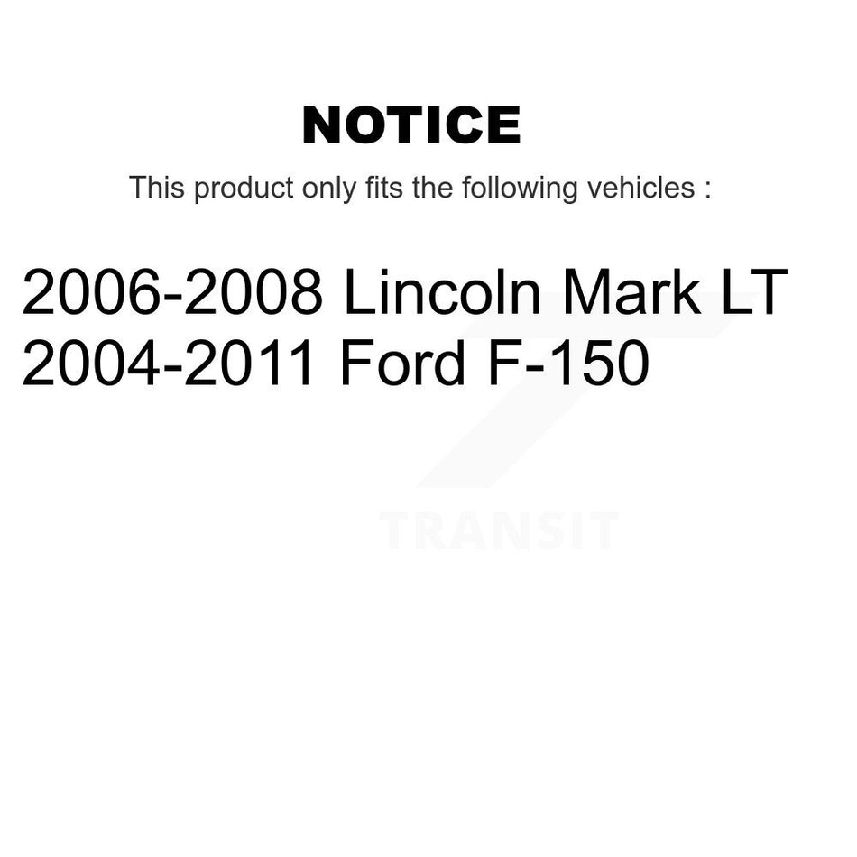 Rear Semi-Metallic Disc Brake Pads PPF-D1012 For Ford F-150 Lincoln Mark LT