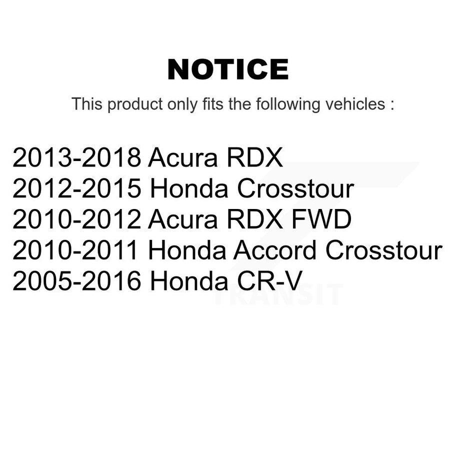 Rear Semi-Metallic Disc Brake Pads PPF-D1086 For Honda CR-V Acura RDX Crosstour Accord