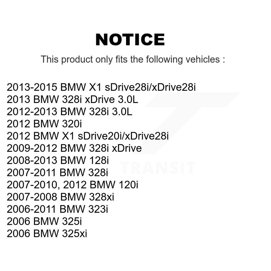 Rear Semi-Metallic Disc Brake Pads PPF-D1171 For BMW 328i xDrive X1 325i 328xi 128i 325xi 320i 120i 323i