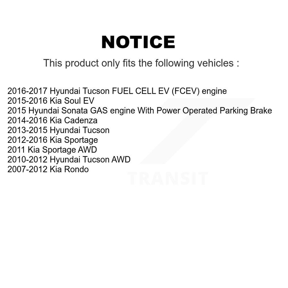 Front Semi-Metallic Disc Brake Pads PPF-D1295 For Hyundai Tucson Kia Sonata Sportage Rondo Cadenza Soul EV