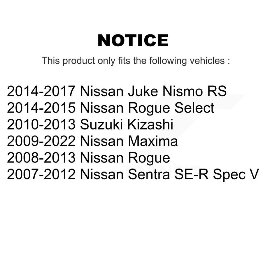 Front Semi-Metallic Disc Brake Pads PPF-D1374 For Nissan Rogue Maxima Sentra Select Juke Suzuki Kizashi