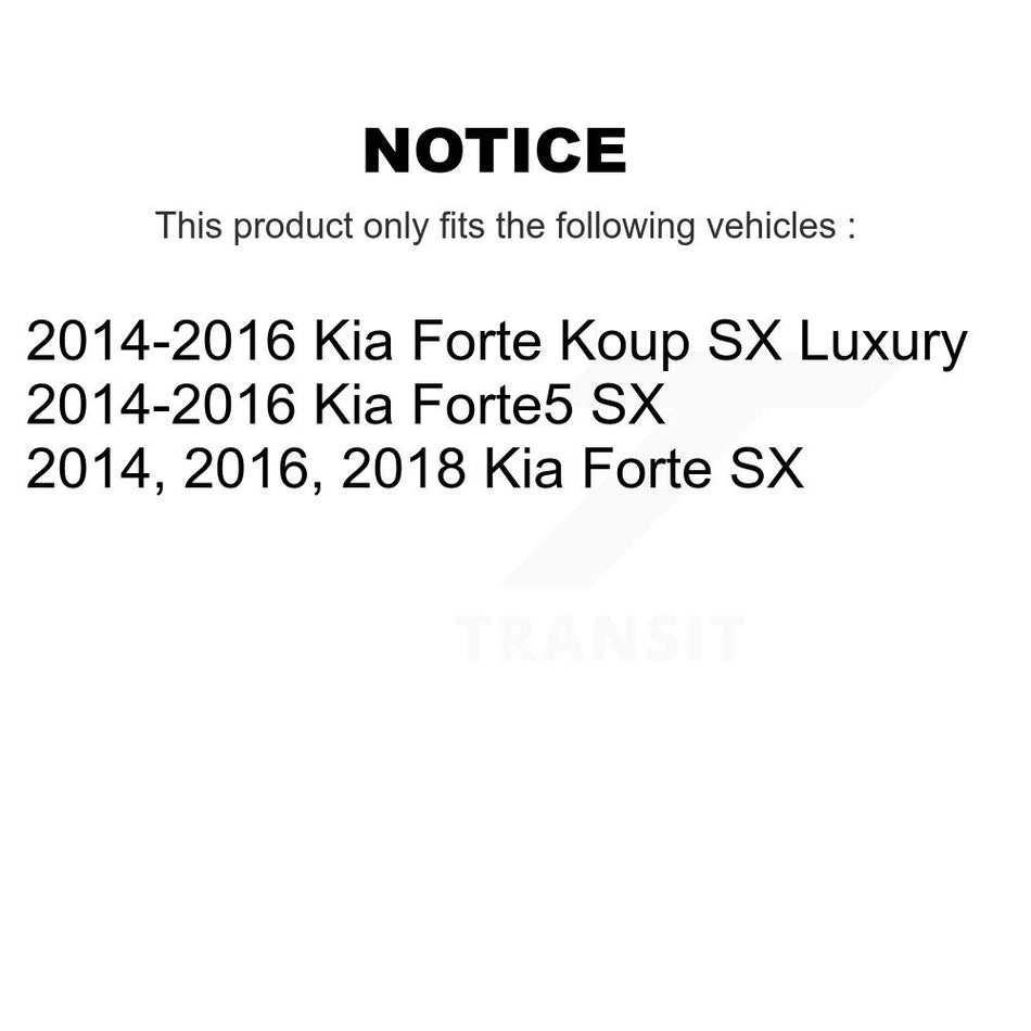 Front Semi-Metallic Disc Brake Pads PPF-D1735 For Kia Forte Forte5 Koup