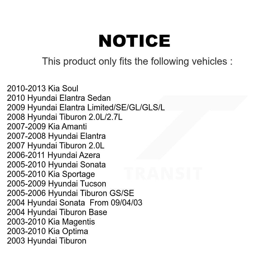 Front Semi-Metallic Disc Brake Pads PPF-D924 For Hyundai Kia Sonata Soul Elantra Optima Sportage Tucson Tiburon Azera Amanti Magentis