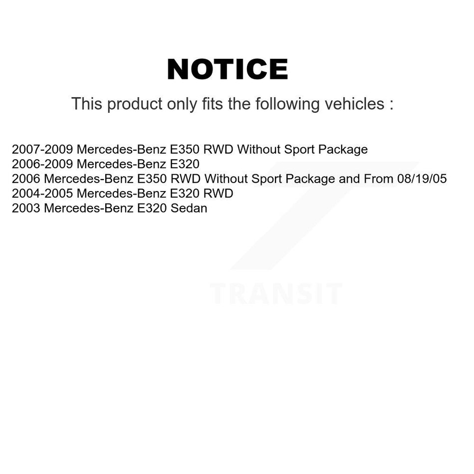 Front Semi-Metallic Disc Brake Pads PPF-D987 For Mercedes-Benz E350 E320
