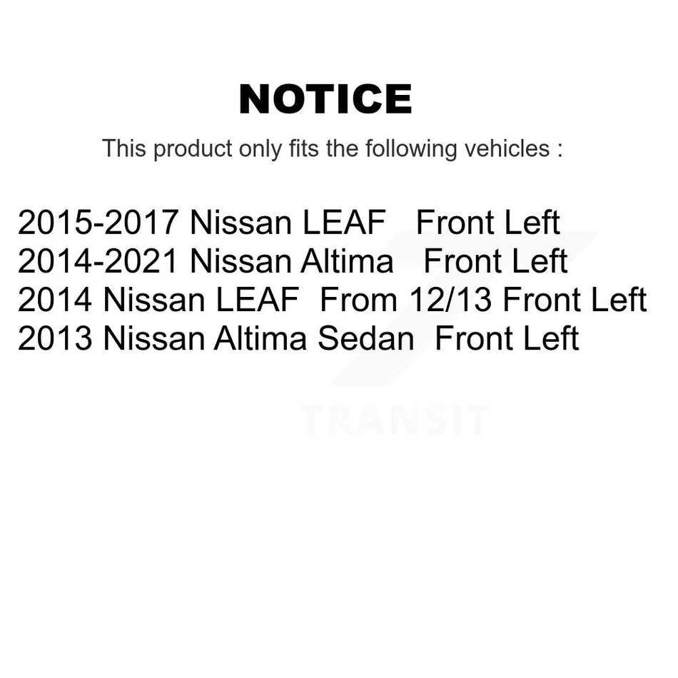 Front Left (Driver Side) Disc Brake Caliper SLC-19B7102 For Nissan Altima LEAF