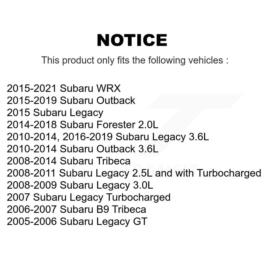 Front Ceramic Disc Brake Pads TEC-1078 For Subaru Outback Forester Legacy WRX Tribeca B9