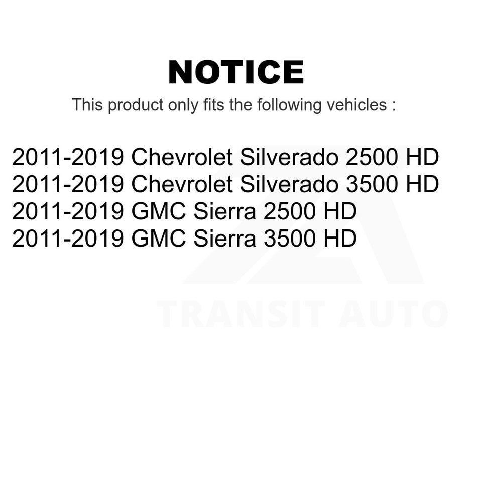 Front Outer Steering Tie Rod End TOR-ES800901 For 2011-2019 Chevrolet Silverado 2500 HD GMC Sierra 3500