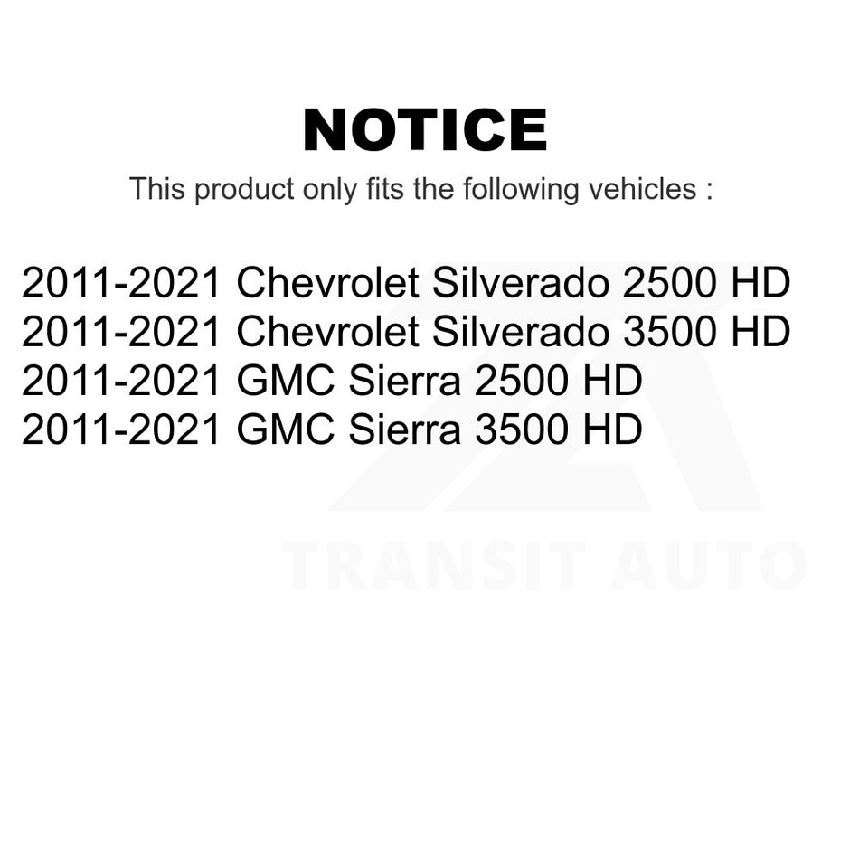 Inner Steering Tie Rod End TOR-EV800935 For 2011-2021 Chevrolet Silverado 2500 HD GMC Sierra 3500