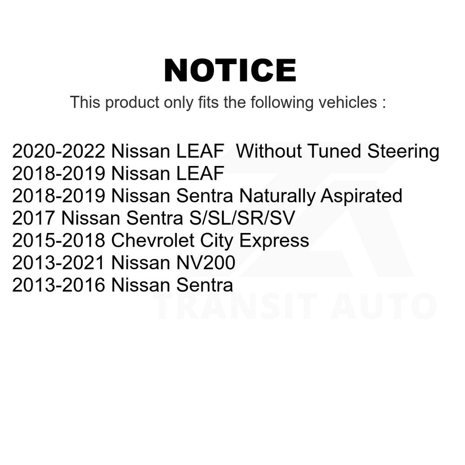 Inner Steering Tie Rod End TOR-EV800951 For Nissan Sentra NV200 Chevrolet City Express LEAF