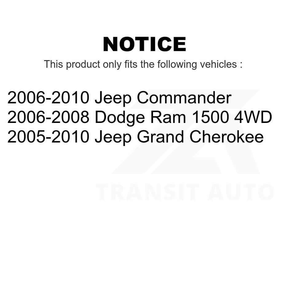 Front Lower Arm At Strut Fork Suspension Control Bushing TOR-K200183 For Jeep Grand Cherokee Dodge Ram 1500 Commander
