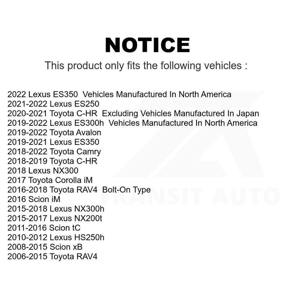 Front Lower Suspension Ball Joint TOR-K500062 For Toyota RAV4 Camry Scion Lexus xB NX200t C-HR tC ES350 Avalon NX300 Corolla iM HS250h NX300h ES300h ES250