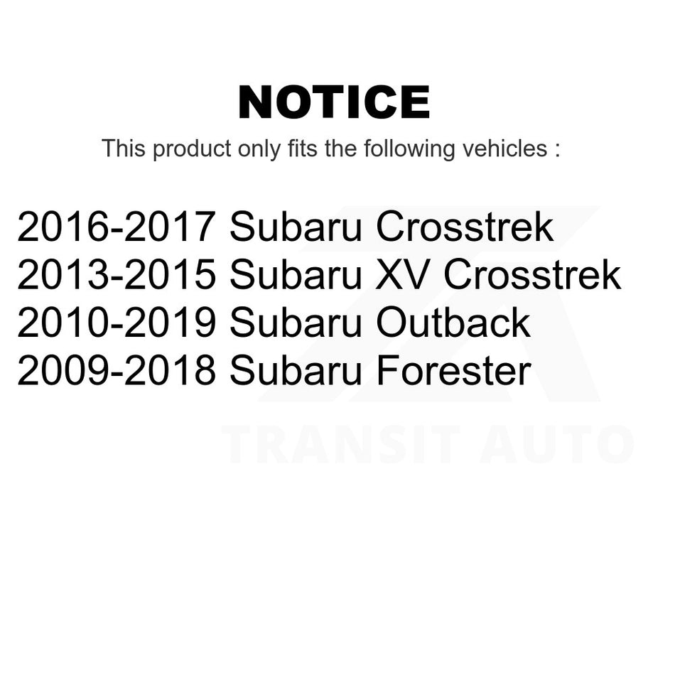 Rear Suspension Stabilizer Bar Link Kit TOR-K750404 For Subaru Outback Forester XV Crosstrek