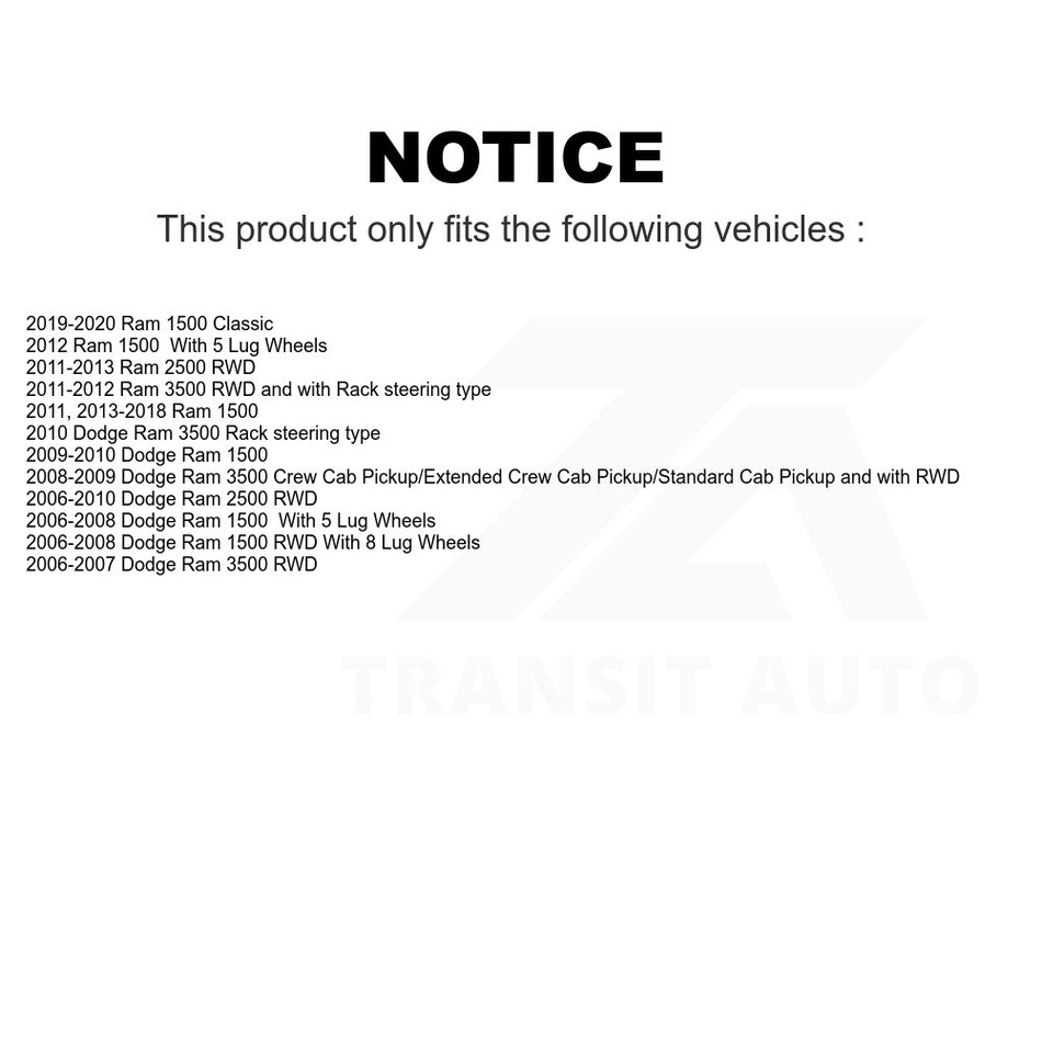 Front Upper Suspension Ball Joint TOR-K80628 For Ram 1500 Dodge 2500 3500 Classic