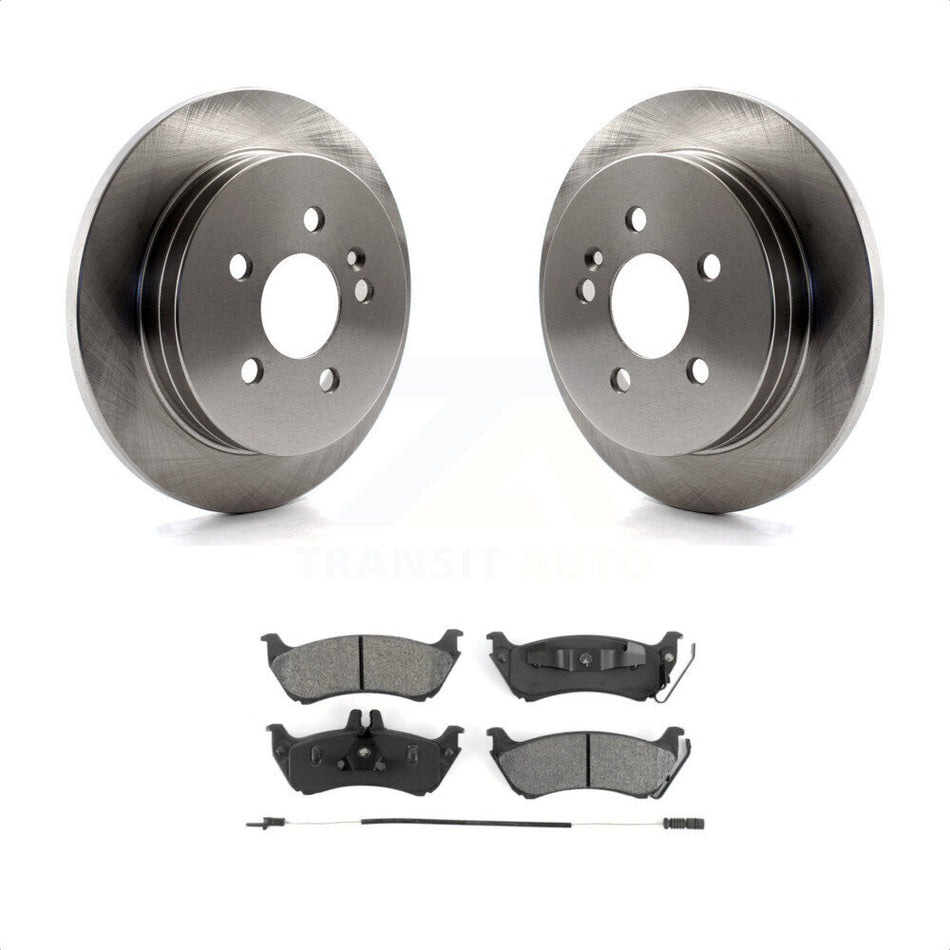 Rear Disc Brake Rotors And Semi-Metallic Pads Kit For Mercedes-Benz ML320 ML350 ML430 K8S-101733 by Transit Auto