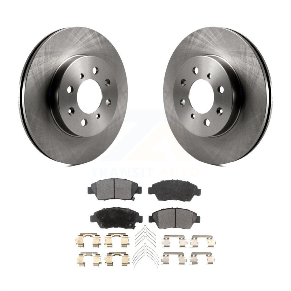 Front Disc Brake Rotors And Ceramic Pads Kit For Honda Civic Fit del Sol K8T-100263 by Transit Auto